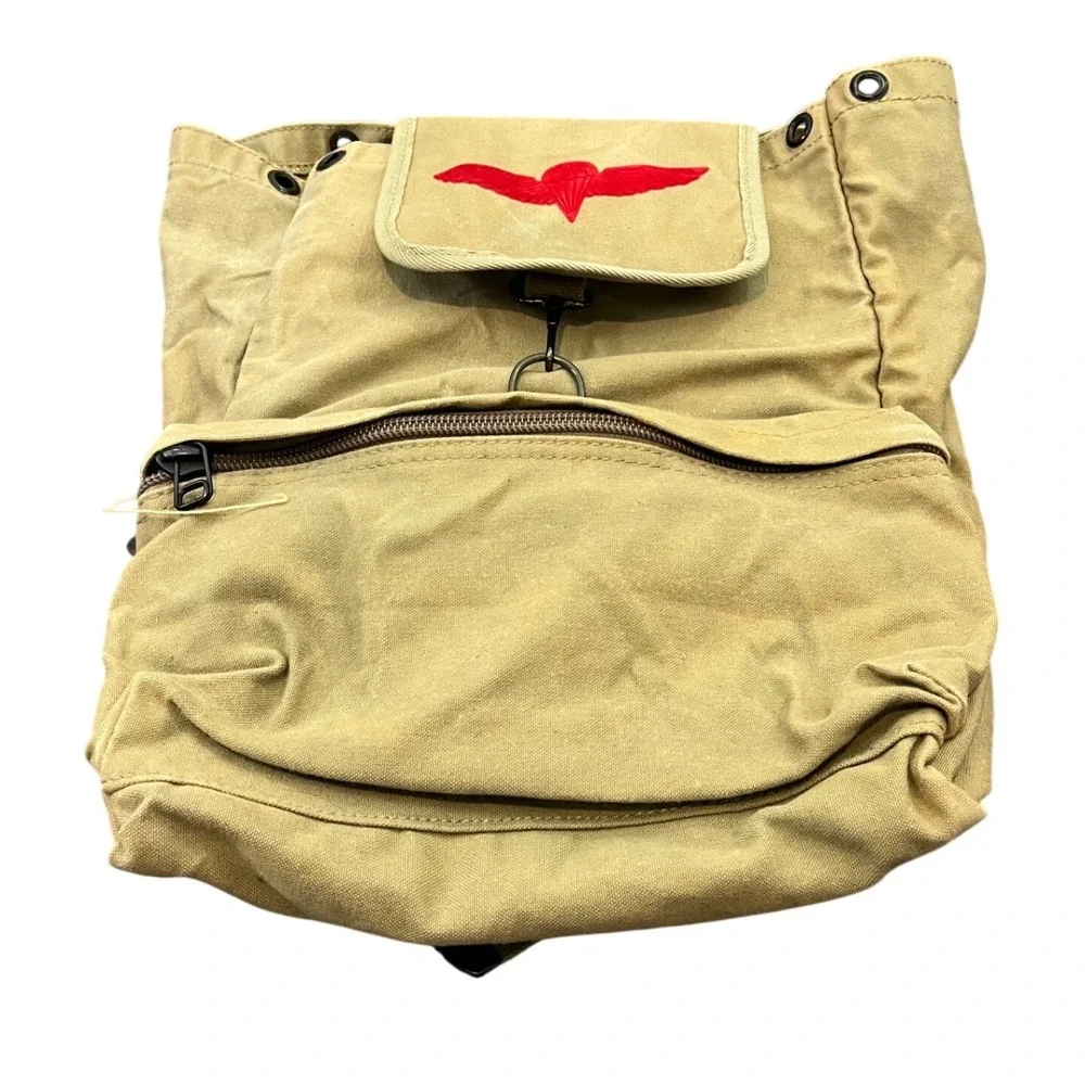 Rare‎ Banana Republic Backpack Unisex Israeli Paratrooper Vintage Safari Canvas